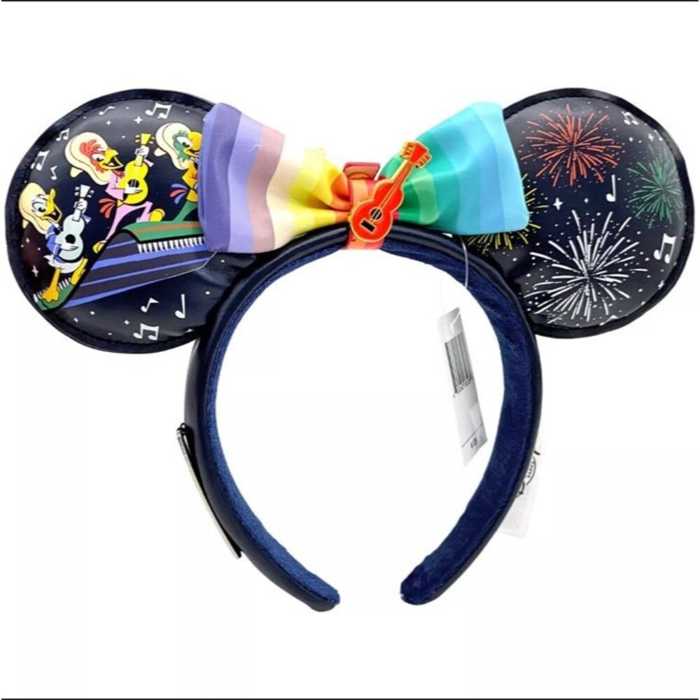 Disney-Parks Epcot Loungefly The Three Caballeros Minnie Mouse Ears Headband NWT